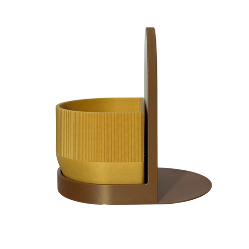 Matera Decorativa NOOK – Café y Amarillo
