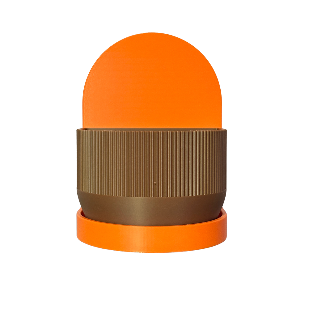 Matera Decorativa NOOK – Naranja y Café