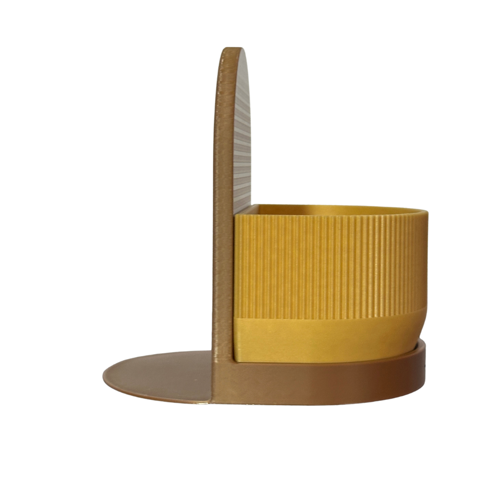 Matera Decorativa NOOK – Café y Amarillo