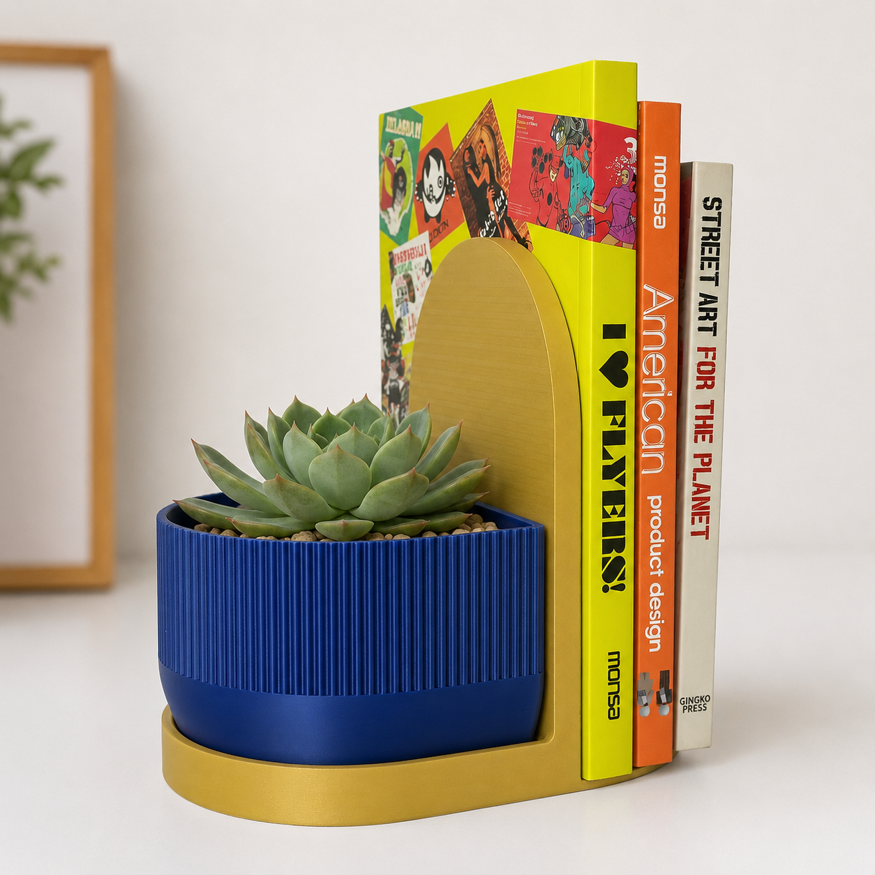 Matera Decorativa NOOK – Amarillo y Azul