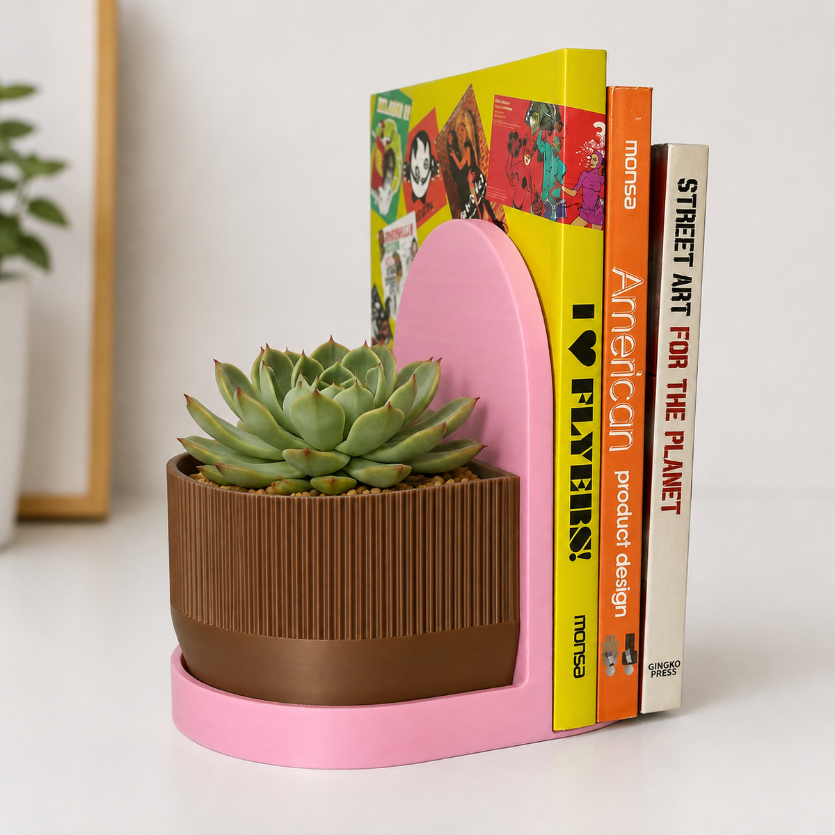 Matera Decorativa NOOK – Rosado y Café