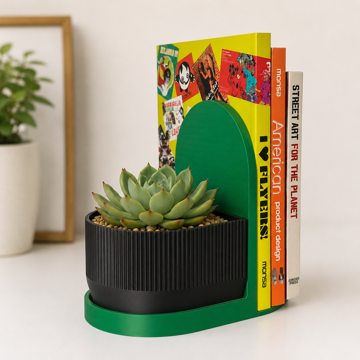 Matera Decorativa NOOK – Verde y Negro