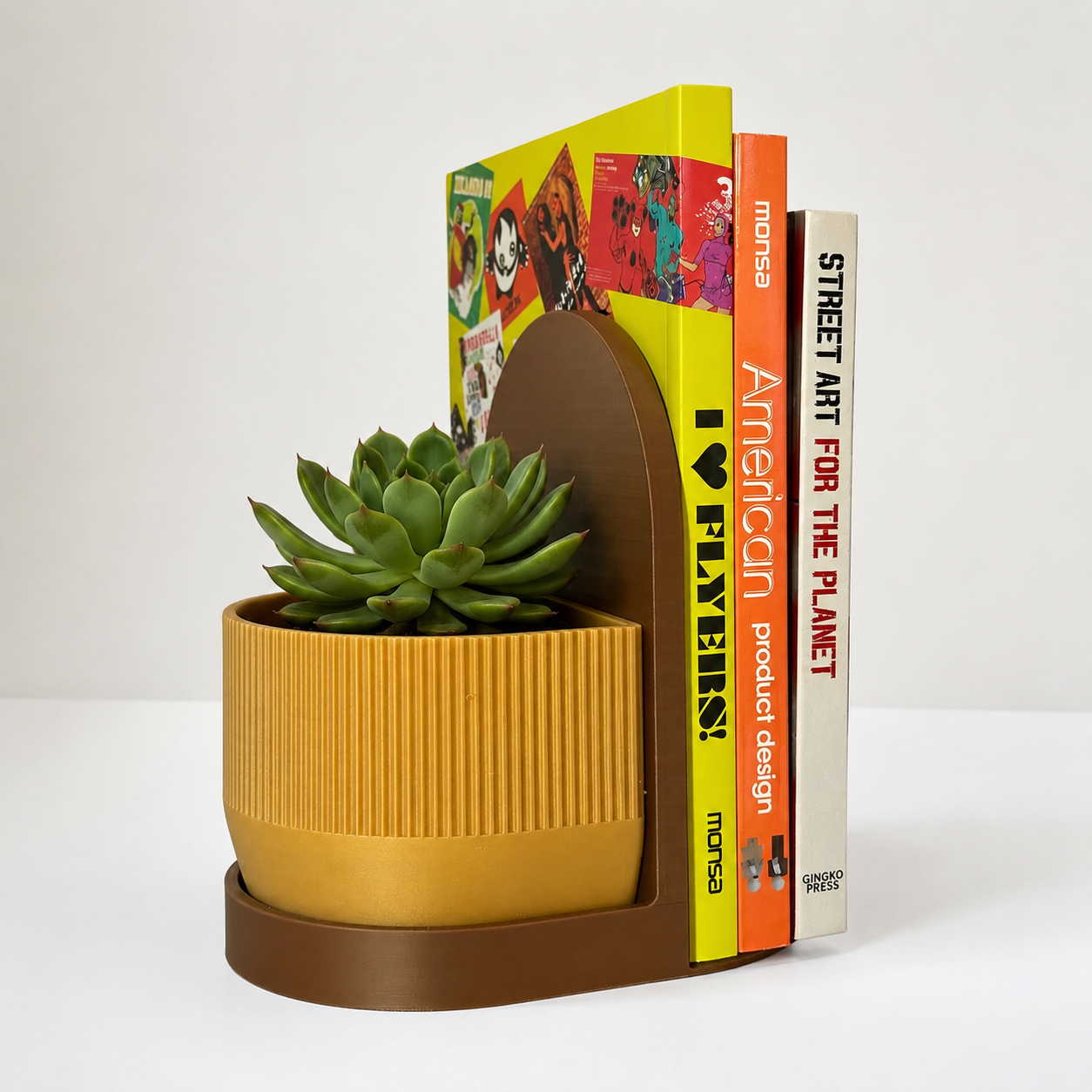 Matera Decorativa NOOK – Café y Amarillo